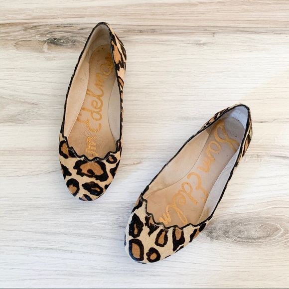 Sam Edelman Shoes - Sam Edelman Ailine Scalloped Animal Flats